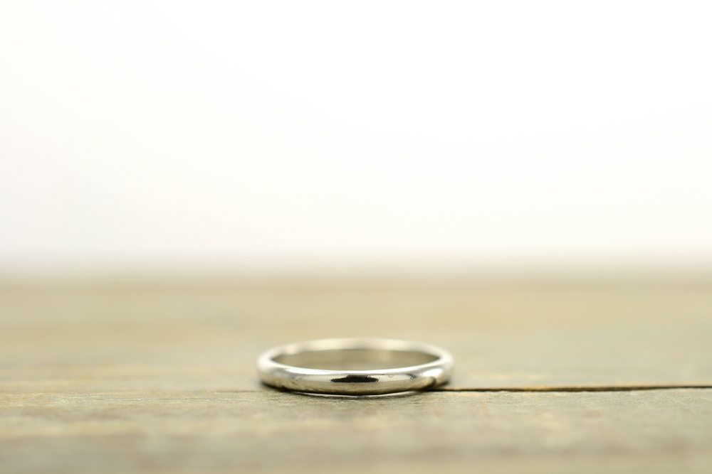 2mm Sterling Silver Simple Wedding Band Ring